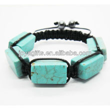 2013 Bracelete tecido novo do shamballa do turquoise natural do estilo